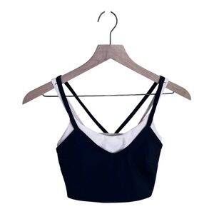 Target Joylab Women's Double Layer Sports Bra - Black/Tan XXS